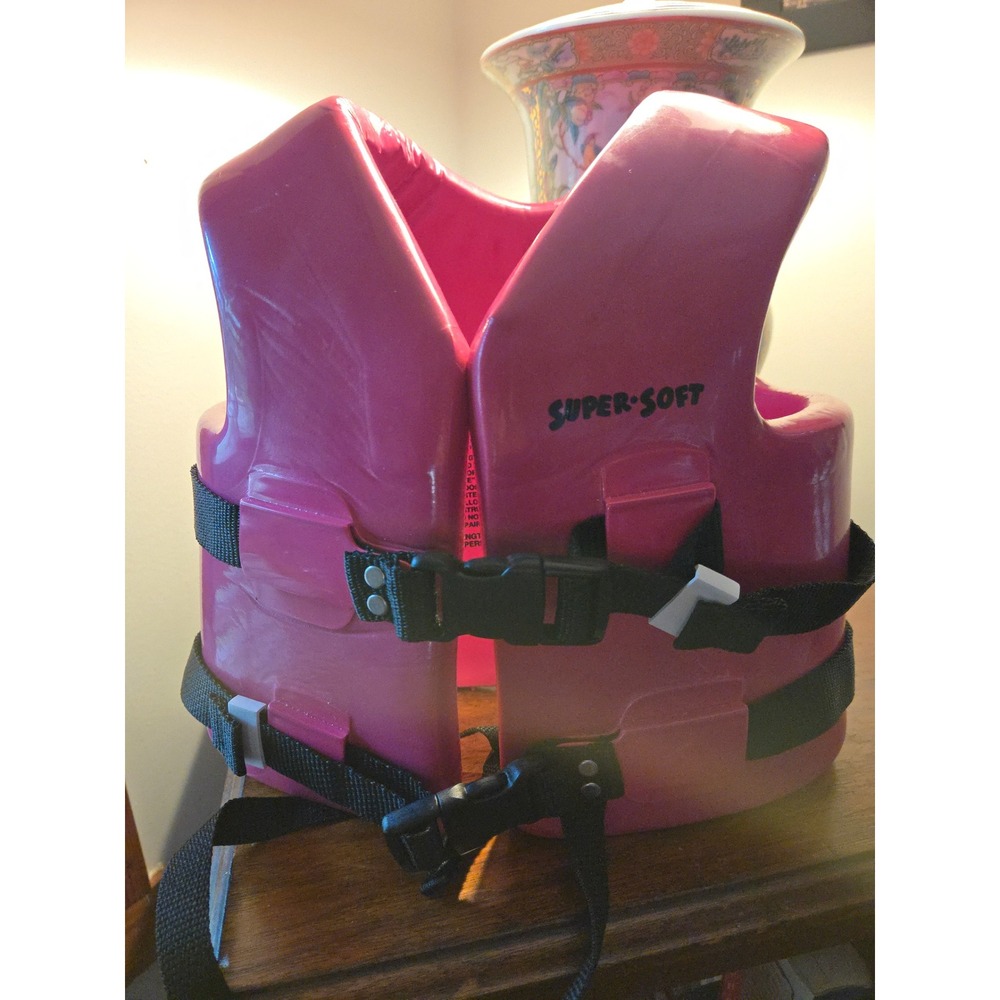 TRC Recreation Super-Soft Pink Swim Vest Life Jacket PFD Child Small 30-50lb